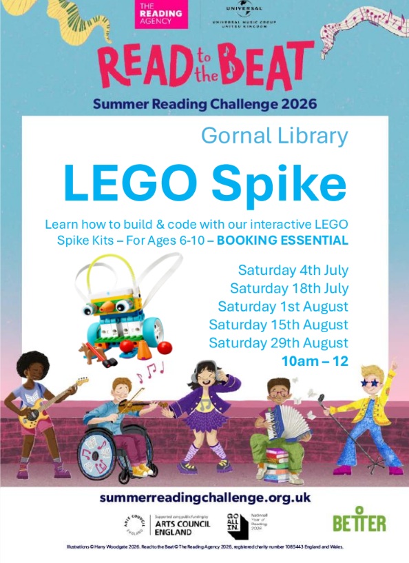 Gornal Library - Summer Reading Challenge: Lego Spike
